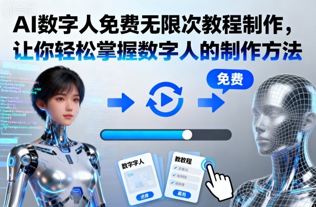 caed926264a7d5d1fdeb0f61f3f1b68a.jpeg AI数字人免费无限次教程制作,让你轻松掌握数字人的制作方法