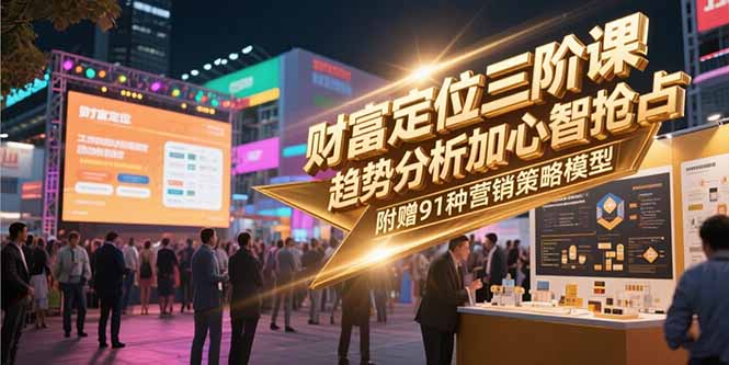 ce99423b13688927ec2944ce0c1aa4a2.jpeg 财富定位三阶课,趋势分析加心智抢占,附赠91种营销策略模型