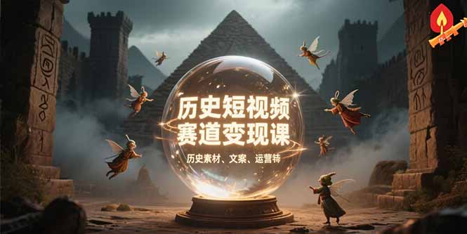 cfbbbf3c8e0980d666d51cc92a058ba4.jpeg 历史短视频赛道变现课,百集素材库应用,文案剪辑技巧,账号运营全案