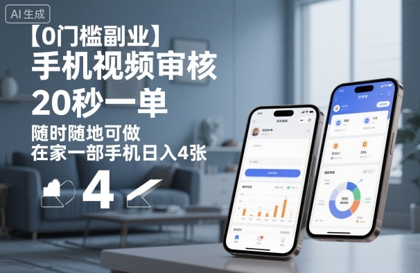 d376abe68aa8d35451f9357e8c469c12.jpeg 【0门槛副业】手机视频审核,20秒一单,随时随地可做,在家一部手机日入4张【揭秘】