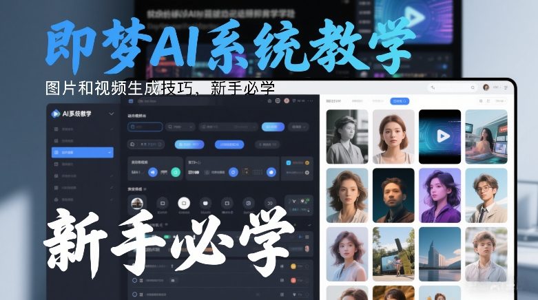 即梦AI系统教学，图片和视频生成技巧，新手必学-南友云赚