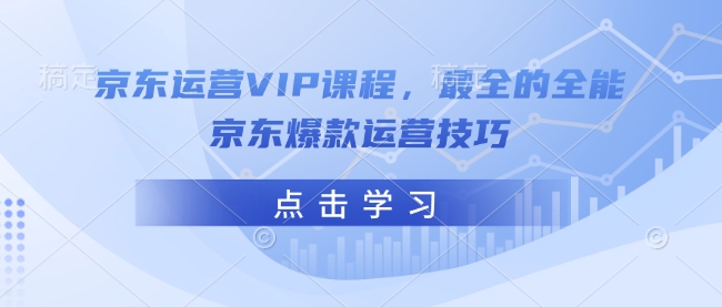 京东运营VIP课程，最全的全能京东爆款运营技巧-南友云赚