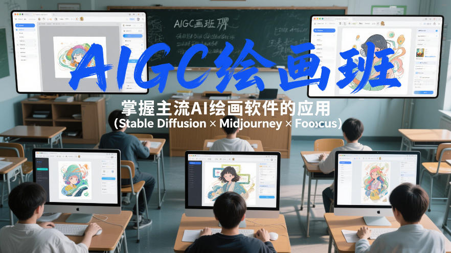 AIGC绘画班，掌握主流Ai绘画软件的应用(Stable Diffusion x Midjourney x Fooocus)-南友云赚