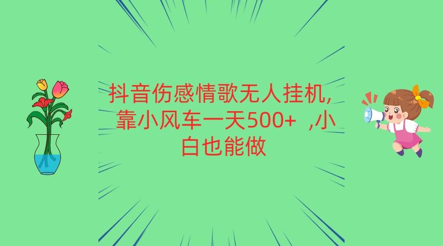抖音伤感情歌无人挂机 靠小风车一天500+ 小白也能做-南友云赚