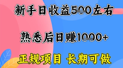 全年可变现项目，收益高无门槛，正规项目，长期可做，一天收益1k+一台电脑在家创业【揭秘】-南友云赚