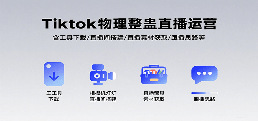 Tiktok物理整蛊直播运营,包含工具下载/直播间搭建/直播素材获取/跟播思路等-南友云赚