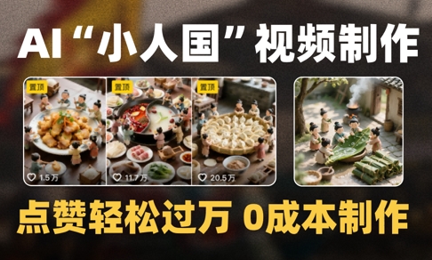 e7c1ee93efe98ad11b43bd610e88279f.jpeg 爆款1000W+播放微缩景观迷你小人国AI视频0成本制作全流程教学