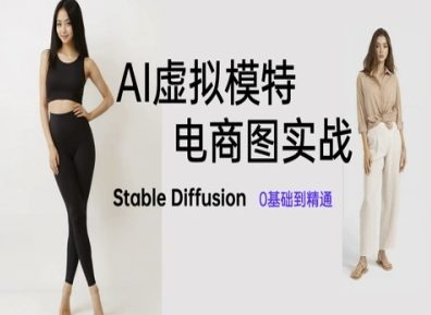 AI虚拟模特电商图实战，AI绘画Stable Diffusion 0基础到精通-南友云赚