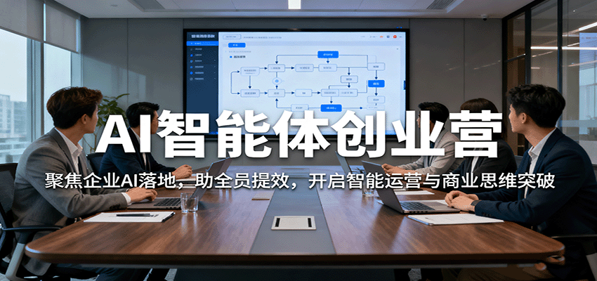 AI智能体创业营：聚焦企业AI落地，助全员提效，开启智能运营与商业思维突破-南友云赚