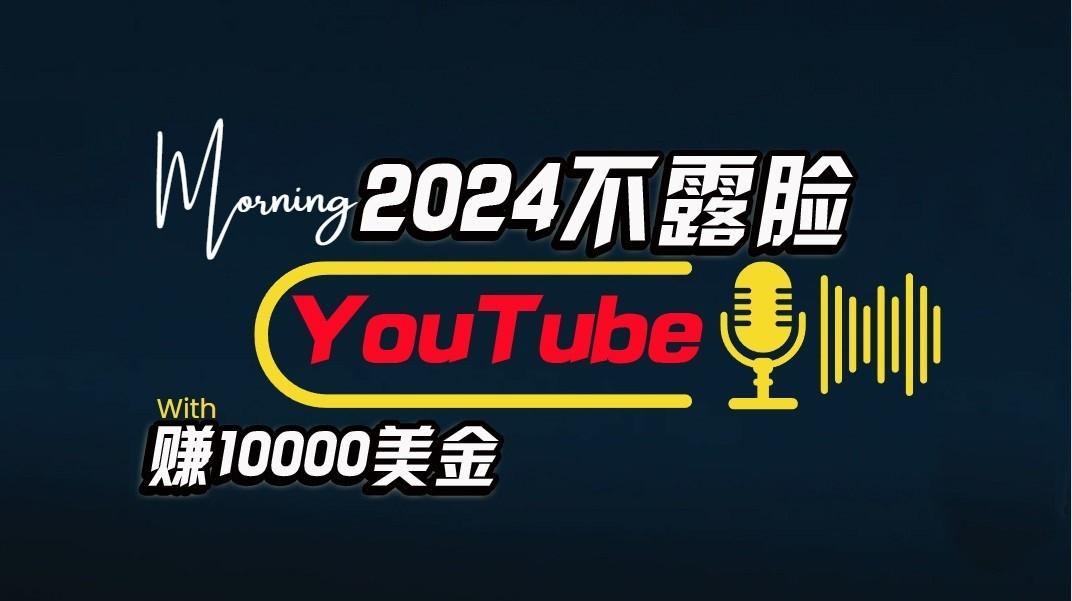AI做不露脸YouTube赚$10000/月，傻瓜式操作，小白可做，简单粗暴-南友云赚