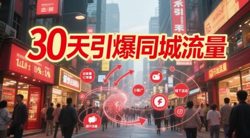 30天引爆同城流量：团购篇 认知篇 流量篇 来客篇 达人篇 老板人设IP篇 投流篇-南友云赚