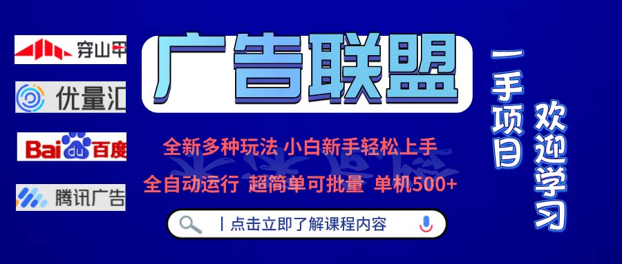 广告联盟 全新多种玩法 单机500+  全自动运行  可批量运行-南友云赚