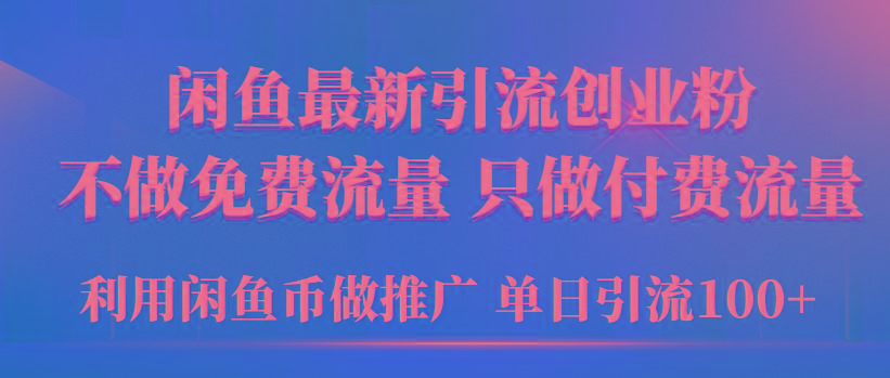 (9584期)2024年闲鱼币推广引流创业粉，不做免费流量，只做付费流量，单日引流100+-南友云赚